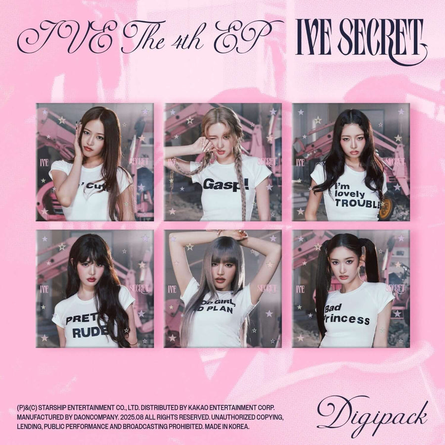 IVE - IVE THE 4th EP [IVE SECRET] (Digipack Ver.) (Random 1 of 6) - Album Kpop
