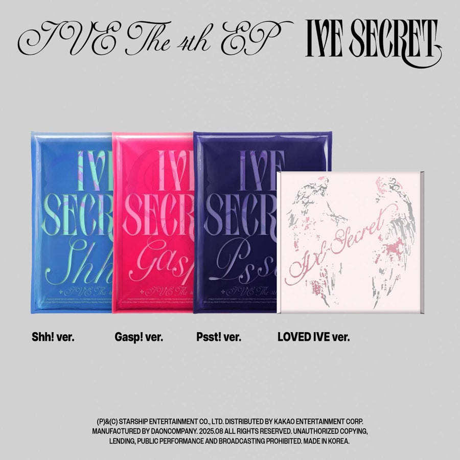 IVE - IVE THE 4th EP [IVE SECRET] (Random 1 of 4) - Album Kpop