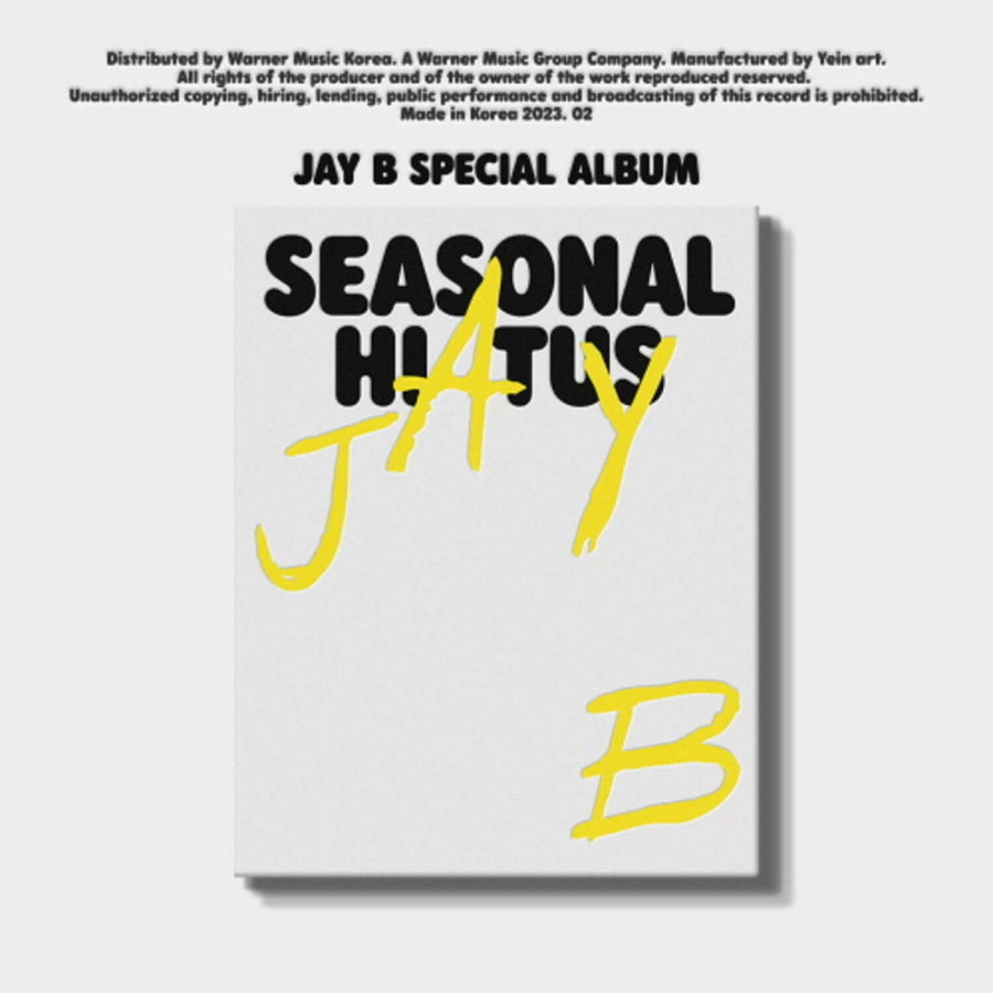 JAY B - Special Album [Seasonal Hiatus] - Album Kpop