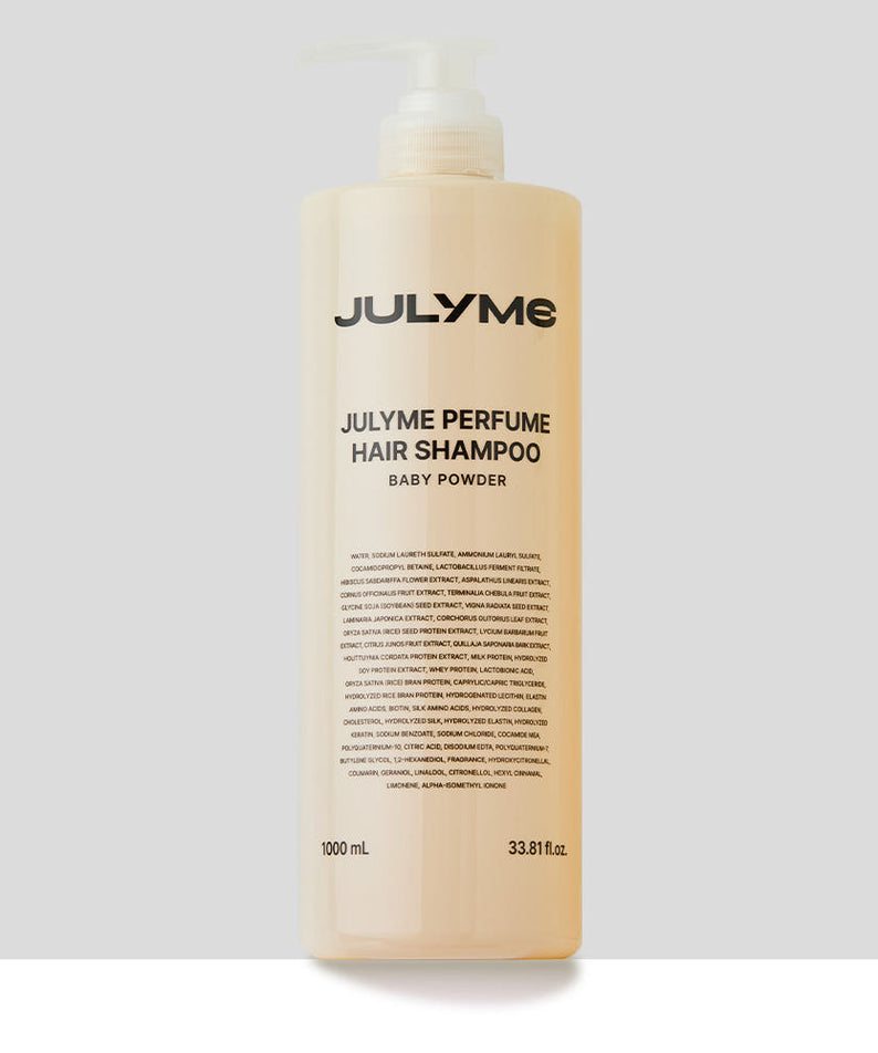 JULYME Large Size Perfume Hair Protein Shampoo Baby Powder 1000ml