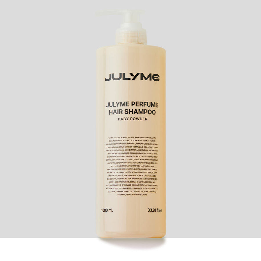 JULYME Large Size Perfume Hair Protein Shampoo Baby Powder 1000ml