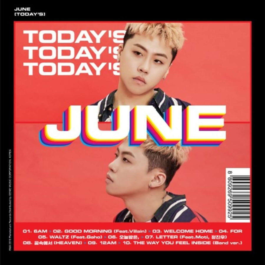 JUNE - 1st Album [TODAY'S] - Album Kpop