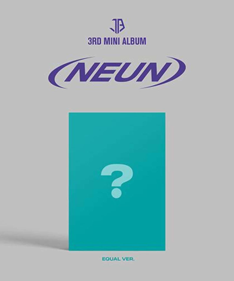 JUST B - 3RD [= (NEUN)] (Equal ver.) - Album Kpop JUST B, couverture teal “?” sur fond gris, mini album officiel