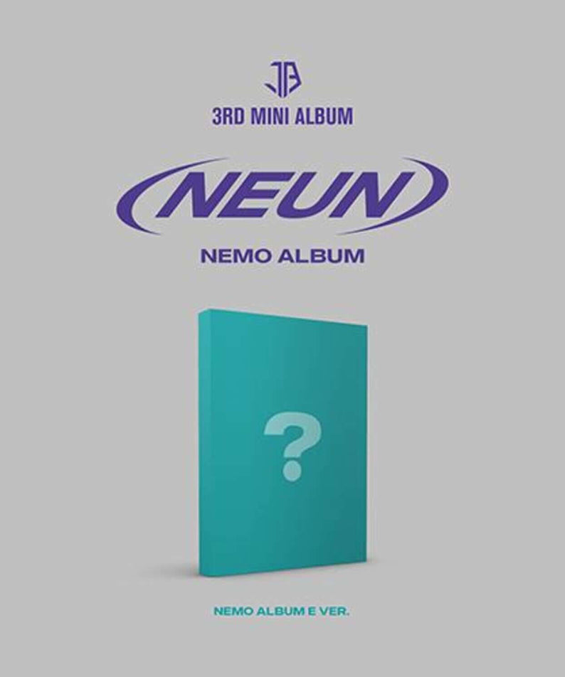 JUST B - 3RD [= (NEUN)] (NEMO ALBUM) (E ver.) - Album Kpop, pochette turquoise sur fond gris, design NEUN NEMO
