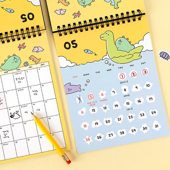 KAKAO FRIENDS Jordi Dino 2025 Calendar disponible sur Ma petite Coree, ton Eshop 100% K-beauty en direct de Seoul