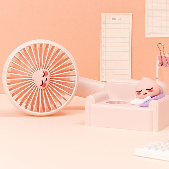 KAKAO FRIENDS Relaxing Handy Fan - Apeach disponible sur Ma petite Coree, ton Eshop 100% K-beauty en direct de Seoul