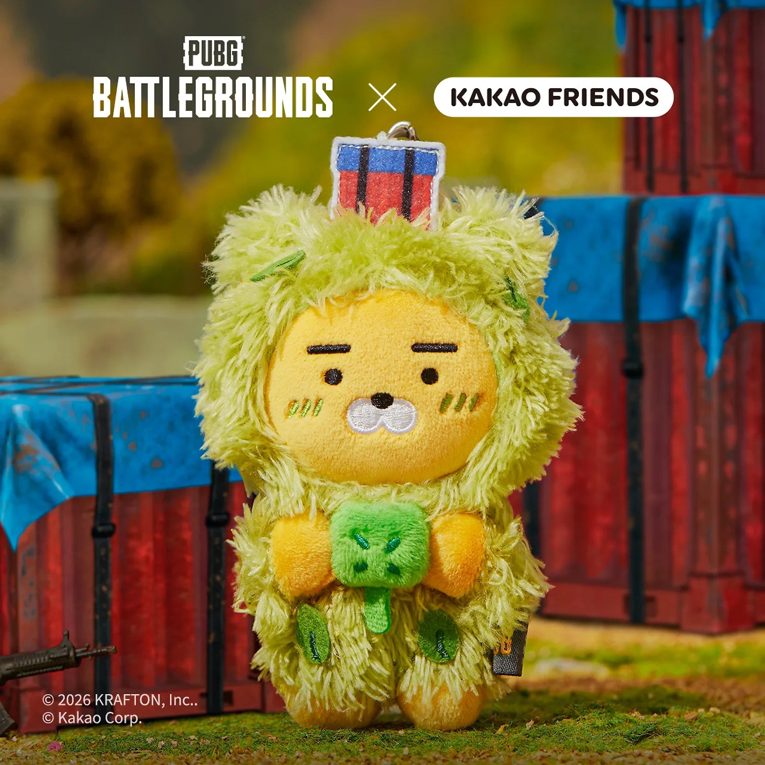 KAKAO FRIENDS Battleground X Friends Keychain Doll
