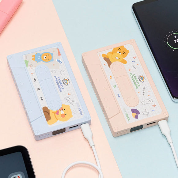 KAKAOFRIENDS Cassette External Battery 10000mAh en stock sur Ma Petite Corée