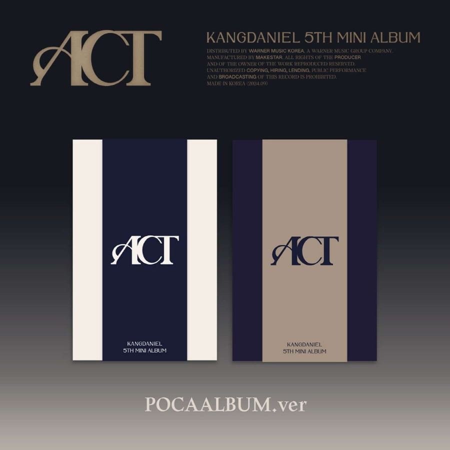 KANGDANIEL - 5 [ACT] (A VER., B VER.) POCA ALBUM (Random 1 of 2) - Album Kpop