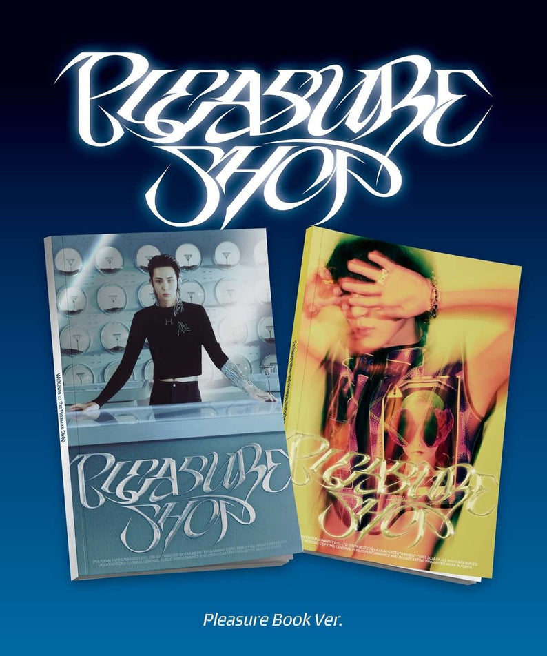 KEY - 3rd Album [Pleasure Shop] (Pleasure Book Ver.) (Set of 2) - Album Kpop, visuel avec pochettes sur fond bleu