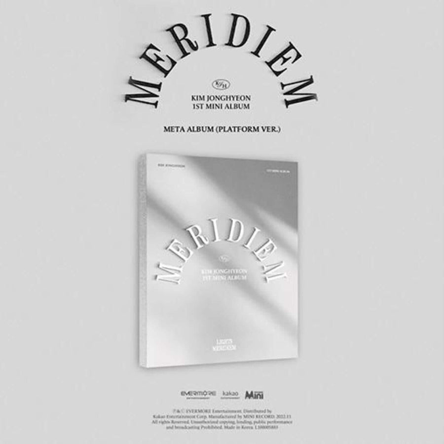 KIM JONGHYEON - 1st Album [MERIDIEM] (META) - Album Kpop