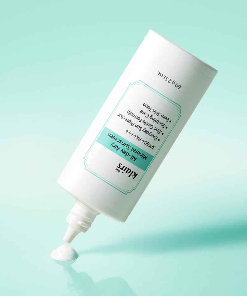 KLAIRS All Day Airy Invisible Tone-Up Sunscreen 60g (SPF50+ PA++++), crème solaire légère et invisible en tube