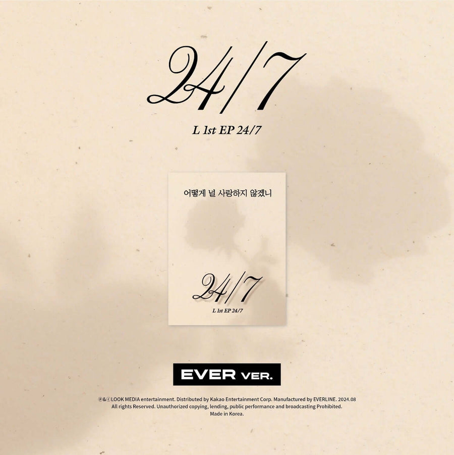 L - 1st EP [24/7] (EVER ver.) - Album Kpop