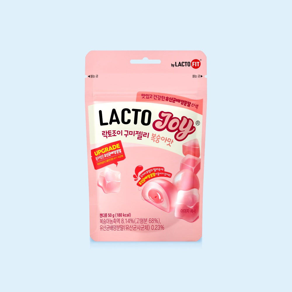 LACTO-FIT Probiotics Gummy Jelly Peach Flavor 5 Packs 250g
