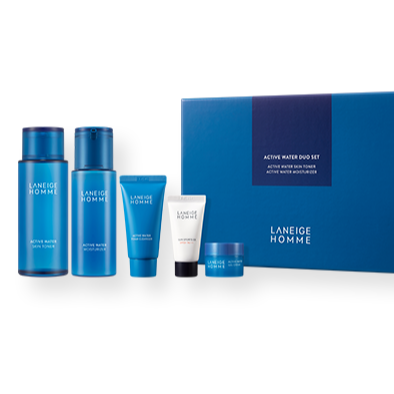 LANEIGE Homme Active water Duo Set (Skin Toner& Moisturizer) disponible sur Ma petite Coree, ton Eshop 100% K-beauty en direct de Seoul