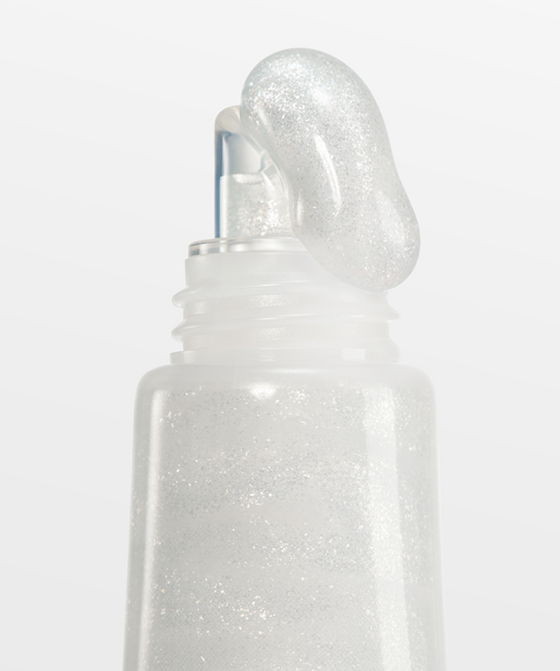 Décris l'image en français en mentionnant le produit, la marque et le contexte visuel : LANEIGE Lip Glowy Balm (Milky Way/Pink Supernova) 10g