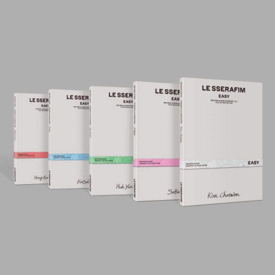 LE SSERAFIM - 3rd Album [EASY] (COMPACT ver.) (Random 1 of 5) - Album Kpop