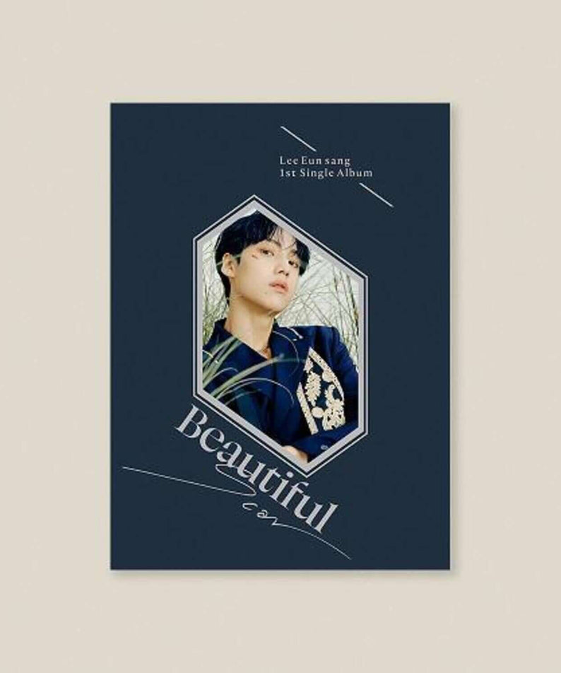 LEE EUNSANG - 1st Album [Beautiful Scar] (Scar ver.) - Album Kpop, pochette avec portrait sur fond bleu, style K-pop.