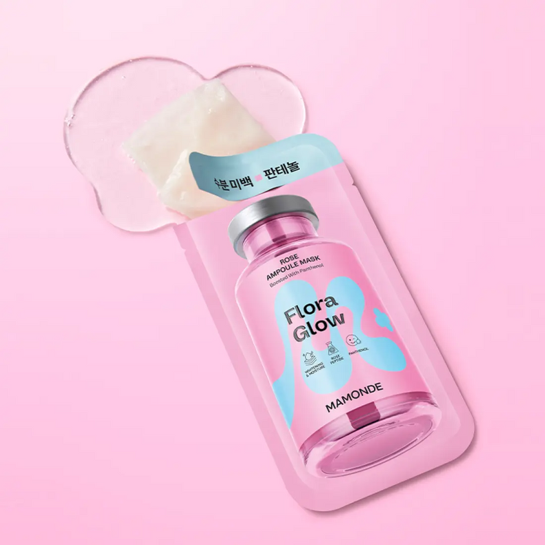 MAMONDE Flora Glow Rose Ampoule Mask Pack