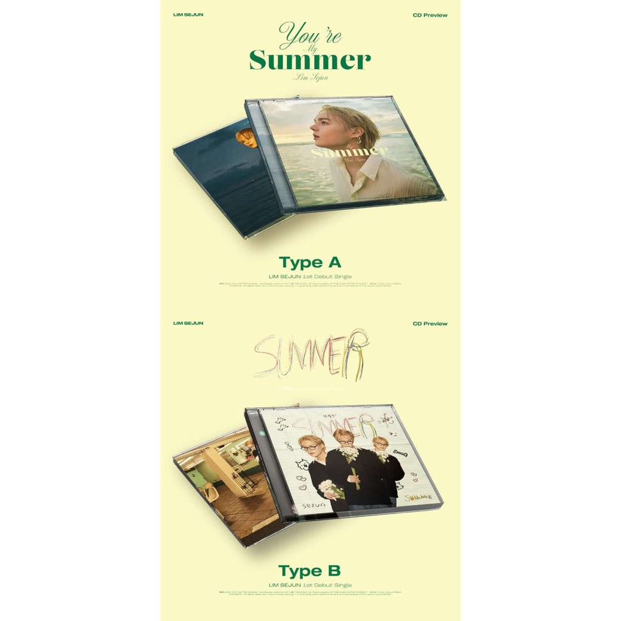 LIM SEJUN - 1st Debut Single [You're My Summer] (Set of 2) - Album Kpop