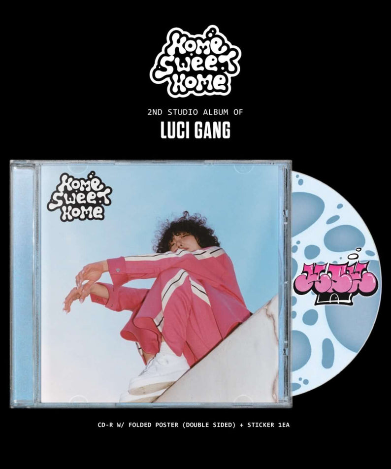 LUCI GANG - [Home Sweet Home] - Album Kpop : visuel CD avec pochettes, fan art et design studio 2nd, ambiance maison