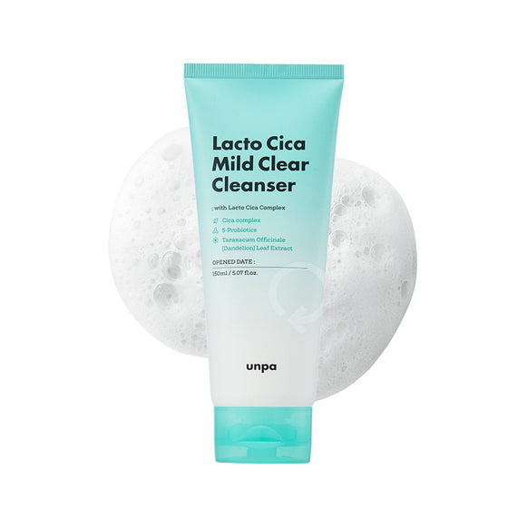 UNPA Lacto Cica Mid Clear Cleanser 150ml en stock sur Ma Petite Corée