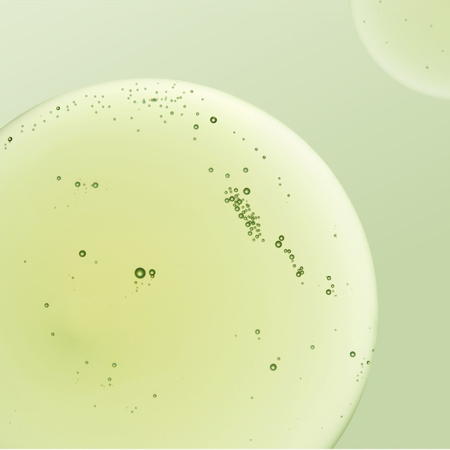 MAKE P:REM Endpore Vegetinol Tightening Serum 50ml, sérum sur fond vert clair avec particules évoquant la peau