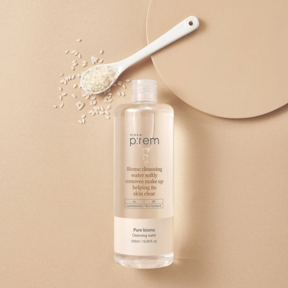 MAKE P:REM Pure Biome Cleansing Water 500ml disponible sur Ma petite Coree, ton Eshop 100% K-beauty en direct de Seoul