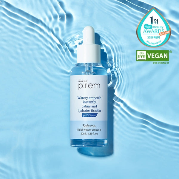 MAKE P:REM Safe Me Relief Watery Ampoule 50ml disponible sur Ma petite Coree, ton Eshop 100% K-beauty en direct de Seoul