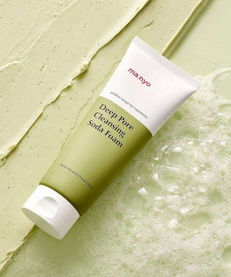 MANYO Deep Pore Cleansing Soda Foam 150ml, mousse nettoyante pour pores, soin visage efficace, hygiène quotidienne, 150ml