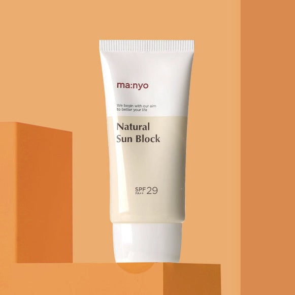 MA:NYO Natural Sun Block SPF 29 50ml disponible sur Ma petite Coree, ton Eshop 100% K-beauty en direct de Seoul