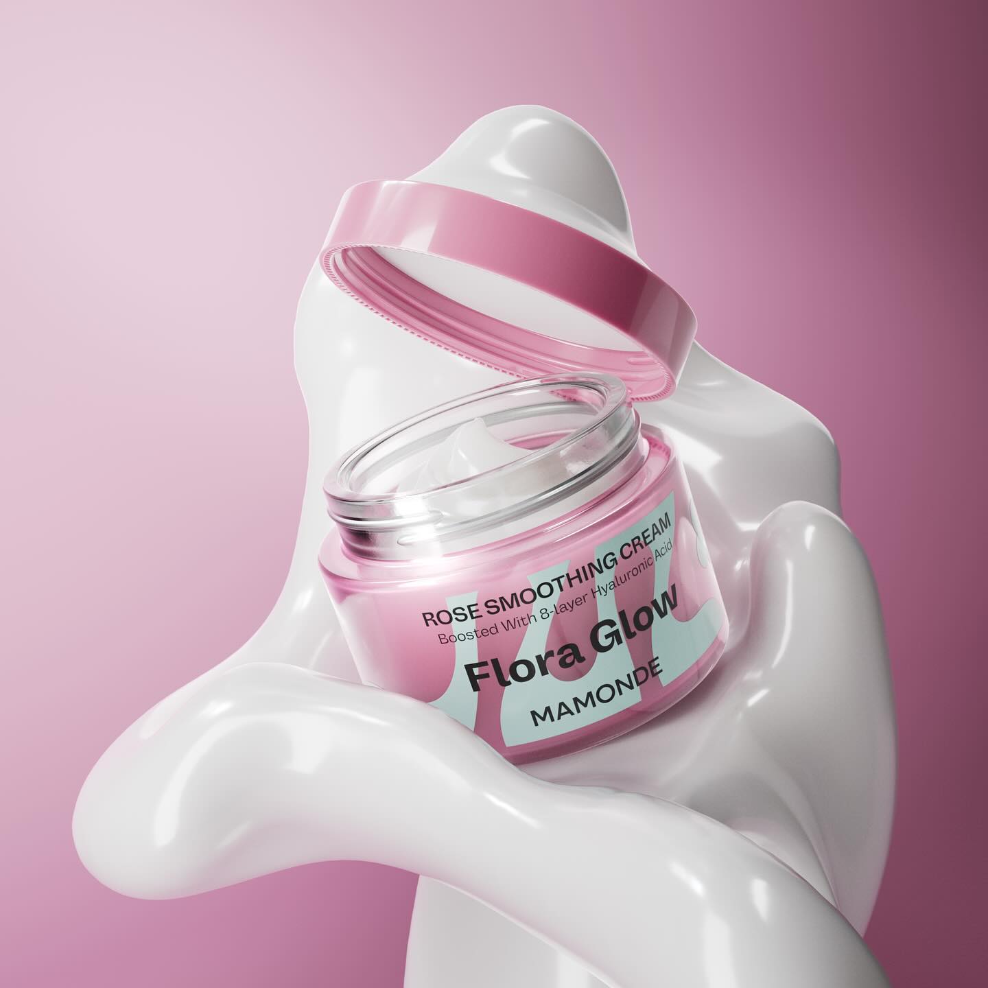MAMONDE Flora Glow Rose Smoothing Cream 50ml