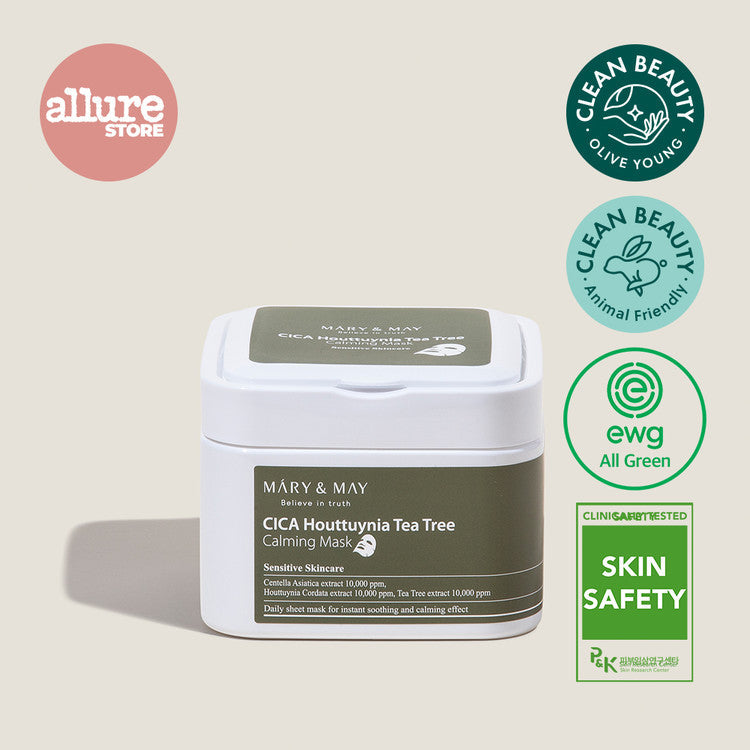 MARY & MAY Cica Houttuynia Tea Tree Calming Tree x30 disponible sur Ma petite Coree, ton Eshop 100% K-beauty en direct de Seoul