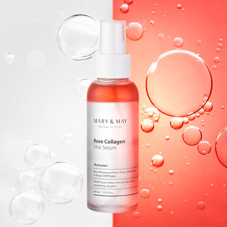 MARY & MAY Marienmay Rose Collagen Mist Serum disponible sur Ma petite Coree, ton Eshop 100% K-beauty en direct de Seoul