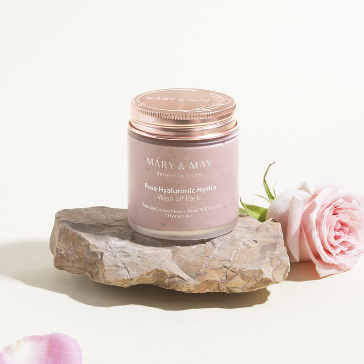 MARY & MAY Rose Hyaluronic Hydra Wash off Pack 125g disponible sur Ma petite Coree, ton Eshop 100% K-beauty en direct de Seoul