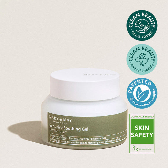 MARY & MAY Sensitive Soothing Gel Blemish Cream 70g disponible sur Ma petite Coree, ton Eshop 100% K-beauty en direct de Seoul