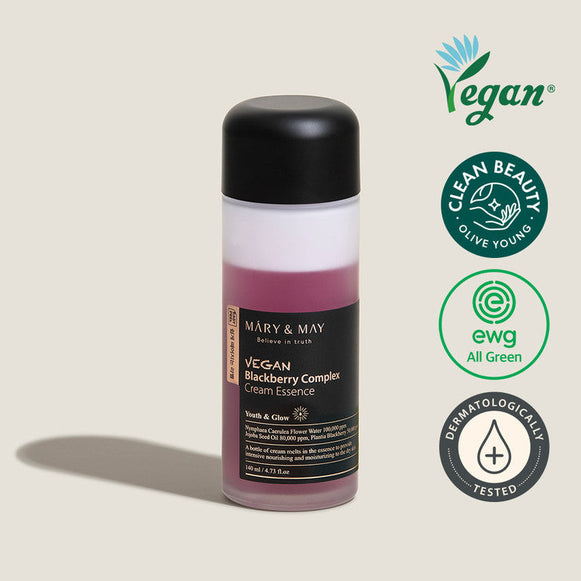 MARY & MAY Vegan Blackberry Complex Cream Essence 40ml disponible sur Ma petite Coree, ton Eshop 100% K-beauty en direct de Seoul
