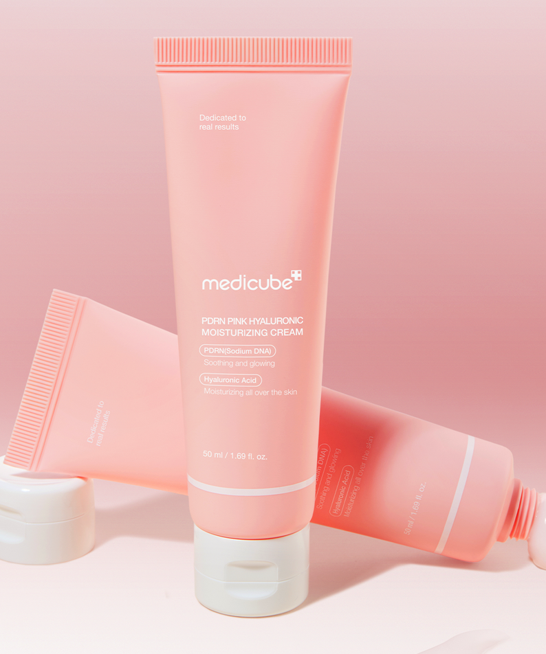 MEDICUBE PDRN Pink Hyaluronic Moisturizing Cream 50ml disponible sur Ma petite Coree, ton Eshop 100% K-beauty en direct de Seoul