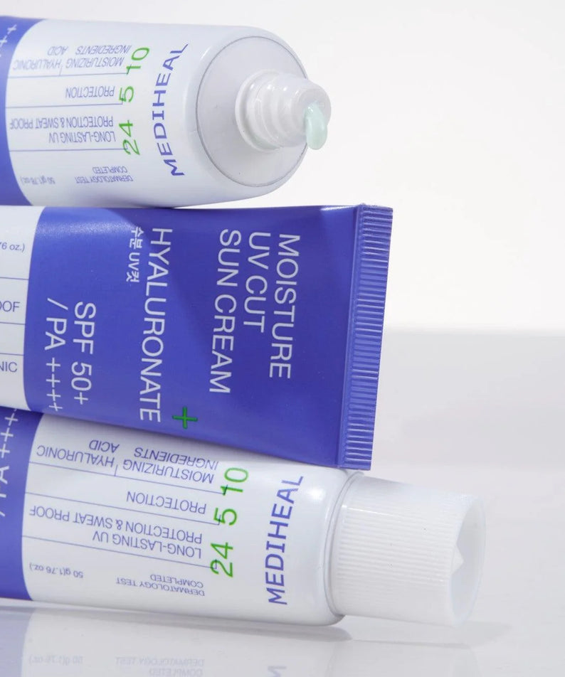MEDIHEAL Moisture UV Cut Sunscreen 50ml visage de crème solaire pour hydrater et protéger contre les UV avec SPF 50+