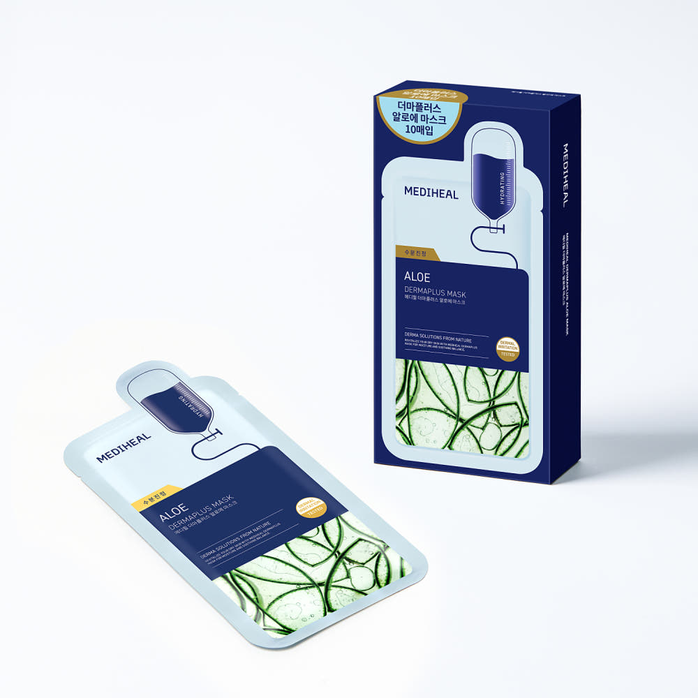 MEDIHEAL Derma Plus Aloe Mask 10 Sheets
