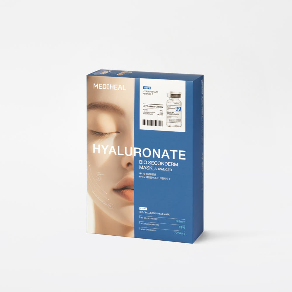 MEDIHEAL Hyaluronic Acid Bio Second Derm Mask 10 Sheets