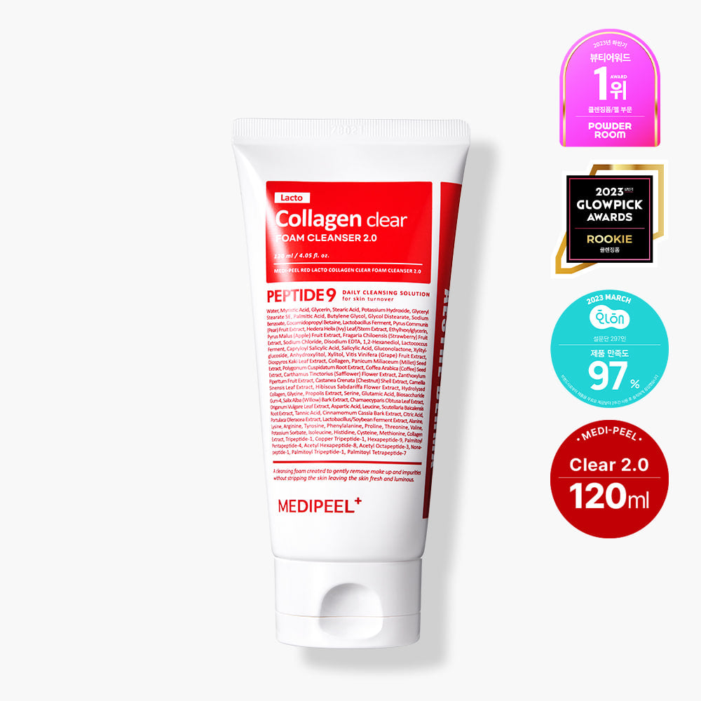 MEDIPEEL Red Lacto Collagen Clear Foam Cleanser disponible sur Ma petite Coree, ton Eshop 100% K-beauty en direct de Seoul