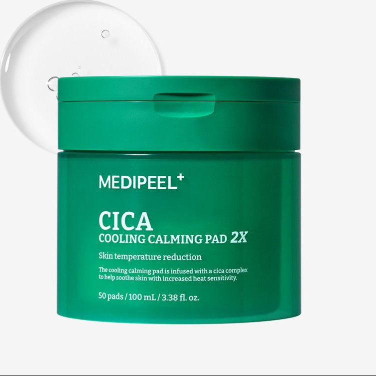MEDIPEEL Cica Cooling Soothing Pads 2X 100ml 50 Sheets