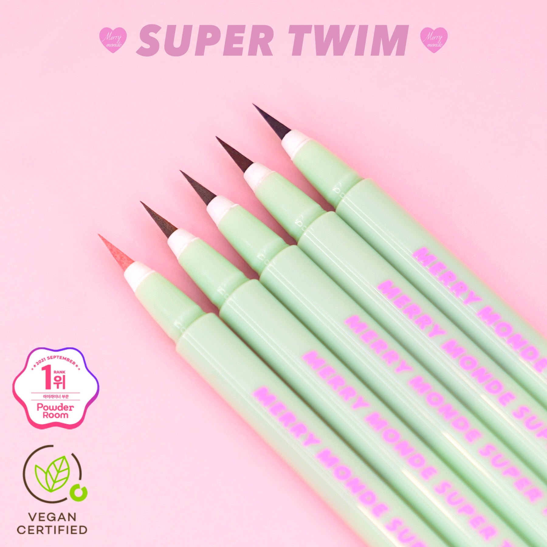 MERRY MONDE Super Twin Pen Eyeliner disponible sur Ma petite Coree, ton Eshop 100% K-beauty en direct de Seoul