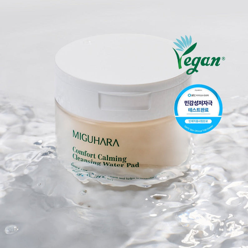 MIGUHARA Comfort Calming Cleansing Water Pad 70p 160ml disponible sur Ma petite Coree, ton Eshop 100% K-beauty en direct de Seoul
