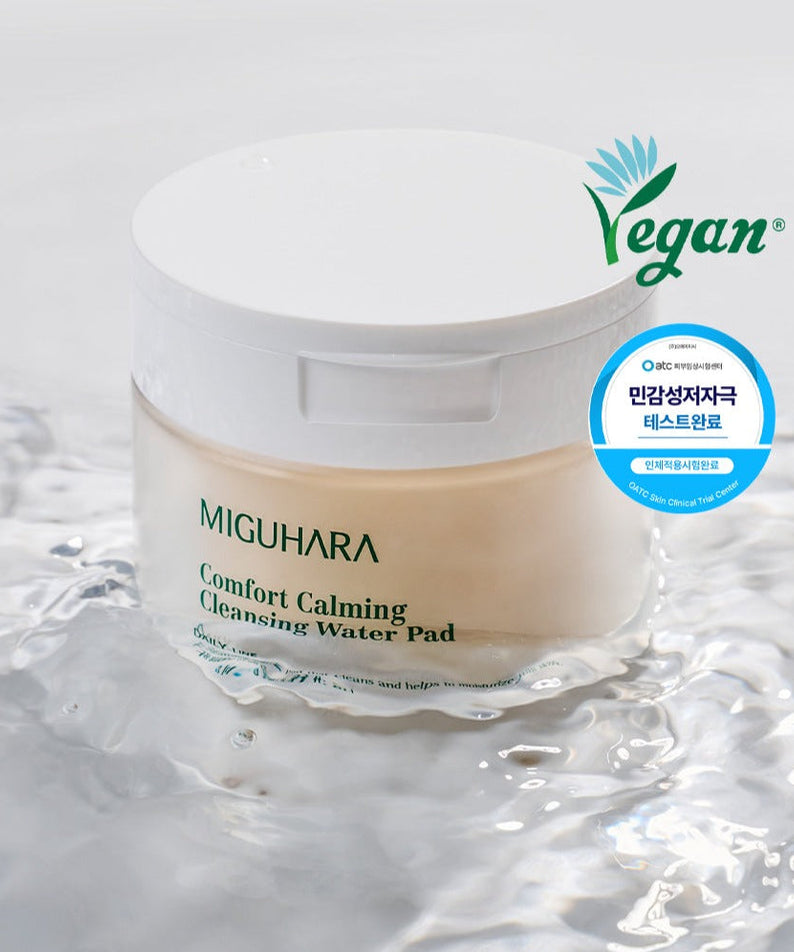 MIGUHARA Comfort Calming Cleansing Water Pad 70p 160ml disponible sur Ma petite Coree, ton Eshop 100% K-beauty en direct de Seoul