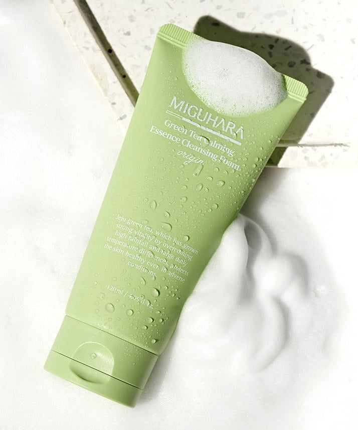 MIGUHARA Green Tea Calming Essence Cleansing Foam Origin 120ml disponible sur Ma petite Coree, ton Eshop 100% K-beauty en direct de Seoul