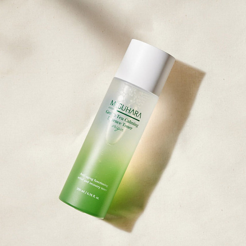 MIGUHARA Green Tea Calming Essence Toner Origin 200ml disponible sur Ma petite Coree, ton Eshop 100% K-beauty en direct de Seoul