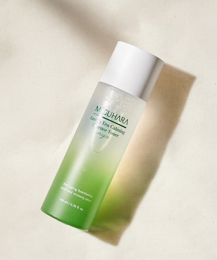MIGUHARA Green Tea Calming Essence Toner Origin 200ml disponible sur Ma petite Coree, ton Eshop 100% K-beauty en direct de Seoul