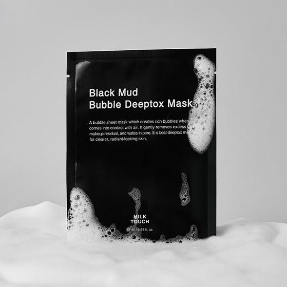 MILK TOUCH Black Mud Bubble Deeptox Mask 5p